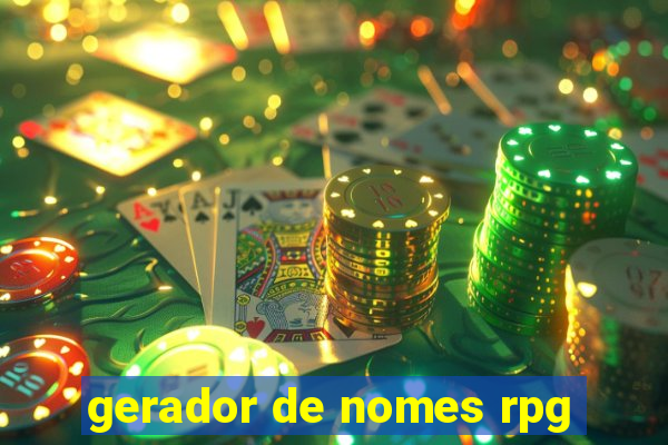 gerador de nomes rpg